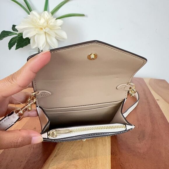 NWT Coach Mini Envelope Wallet With‎ Strap In Signature Canvas - Picture 4 of 9